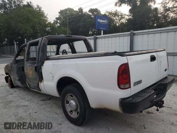 2006 Ford Super Duty F-250 XL with VIN 1FTSW20586ED47554, listed as a Copart auction lot 69242494 with 0 mi miles and Non Repairable. Bid and sale history available at carsss.com. Image 2.