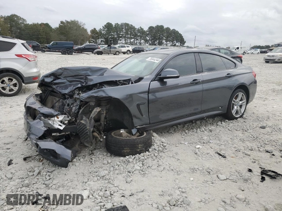 2018 BMW 4 Series 440i with VIN WBA4J5C51JBF07689, listed as a Copart auction lot 79044244 with 138,562 mi miles and Salvage Title. Bid and sale history available at DreamBid. Image 1.