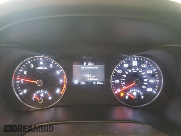 2021 Kia Forte LXS with VIN 3KPF24AD2ME264198, listed as a Copart auction lot 58553735 with 81,153 mi miles and Salvage title. Bid and sale history available at DreamBid. Image 9.