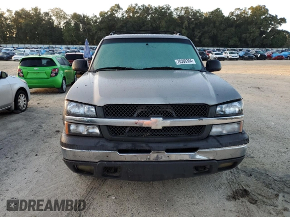 2003 Chevrolet Avalanche with VIN 3GNEC13T63G244378, listed as a Copart auction lot 78366304 with 169,130 mi miles and Salvage Title. Bid and sale history available at DreamBid. Image 5.