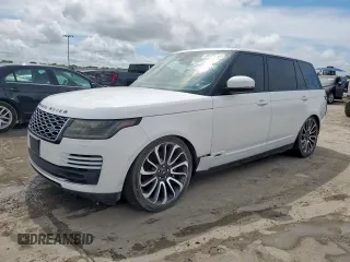 2018 Land Rover Range Rover z VIN SALGS5RE4JA381585, wystawiony jako Copart lot #60963545 z przebiegiem 76 529 mil mil oraz Czysty tytuł • Clean title. Historia ofert i sprzedaży dostępna na DreamBid. Obrazek 1.