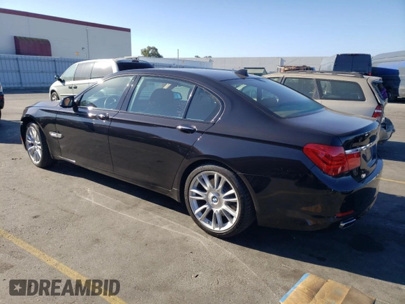 2011 BMW 7 Series 750Li with VIN WBAKB8C52BCY66628, listed as a Copart auction lot 77191054 with 39,503 mi miles and Salvage title. Bid and sale history available at DreamBid. Image 2.