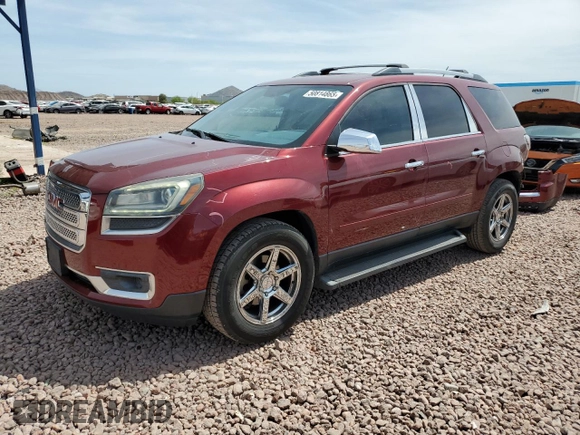 2015 GMC Acadia SLE with VIN 1GKKRPKD3FJ366078, listed as a Copart auction lot 50814865 with 127,485 mi miles and Salvage Title. Bid and sale history available at carsss.com. Image 1.