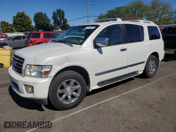 2005 Infiniti QX56 with VIN 5N3AA08C25N805477, listed as a Copart auction lot 74199494 with 197,255 mi miles and Salvage Title. Bid and sale history available at carsss.com. Image 1.