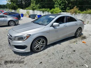 2015 Mercedes-Benz CLA 45 AMG with VIN WDDSJ5CB0FN218120, listed as a Copart auction lot 63452915 with 115,438 mi miles and Clean title. Bid and sale history available at DreamBid. Image 1.