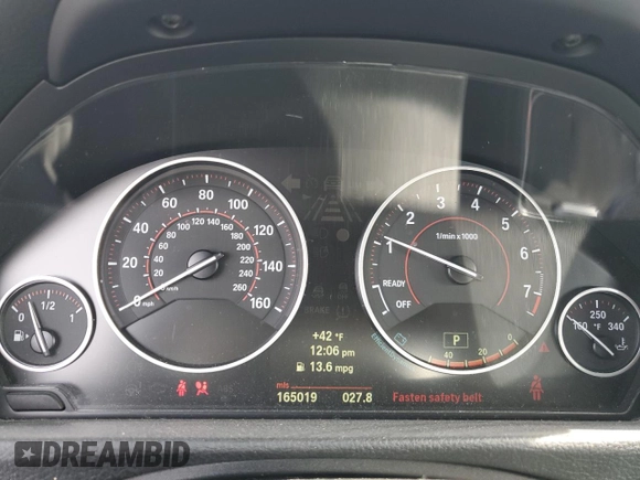 2013 BMW 3 Series 335i xDrive with VIN WBA3B9C53DF585692, listed as a Copart auction lot 46618275 with 165,019 mi miles and Salvage Title. Bid and sale history available at carsss.com. Image 9.