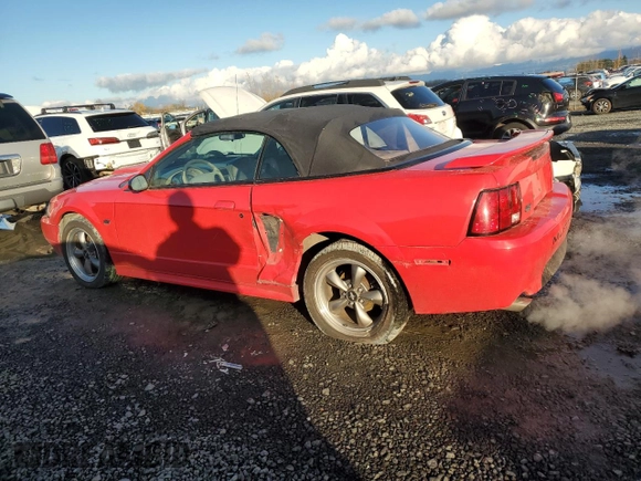 2003 Ford Mustang GT Deluxe with VIN 1FAFP45X93F352648, listed as a Copart auction lot 81508964 with 167,950 mi miles and Salvage Title. Bid and sale history available at carsss.com. Image 2.
