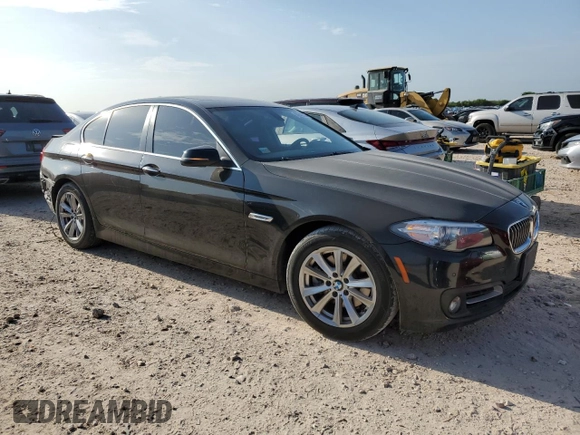 2015 BMW 5 Series 528i with VIN WBA5A5C58FD520212, listed as a Copart auction lot 55643525 with 156,948 mi miles and Salvage title. Bid and sale history available at DreamBid. Image 4.