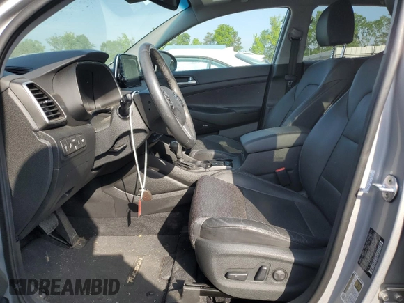 2020 Hyundai Tucson SEL with VIN KM8J3CAL9LU092403, listed as a Copart auction lot 55854525 with 39,320 mi miles and Salvage title. Bid and sale history available at DreamBid. Image 7.