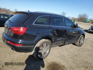2014 Audi Q7 3.0T Premium Plus with VIN WA1LGBFE2ED019182, listed as a Copart auction lot 49526955 with 92,965 mi miles and Salvage Title. Bid and sale history available at carsss.com. Image 3.