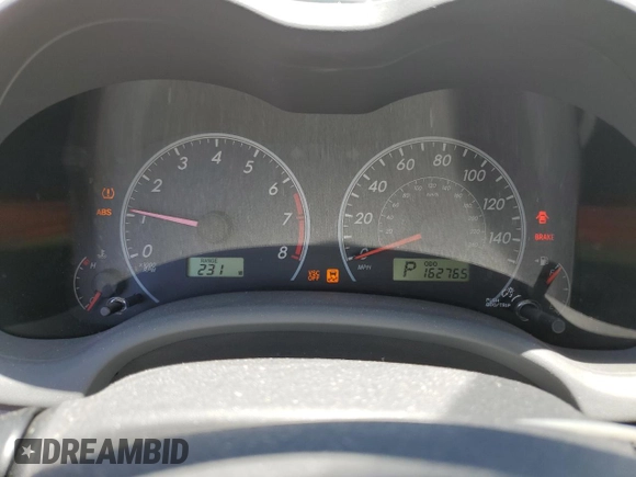 2010 Toyota Corolla with VIN JTDBU4EE7AJ076769, listed as a Copart auction lot 59239555 with 162,765 mi miles and Salvage title. Bid and sale history available at DreamBid. Image 9.