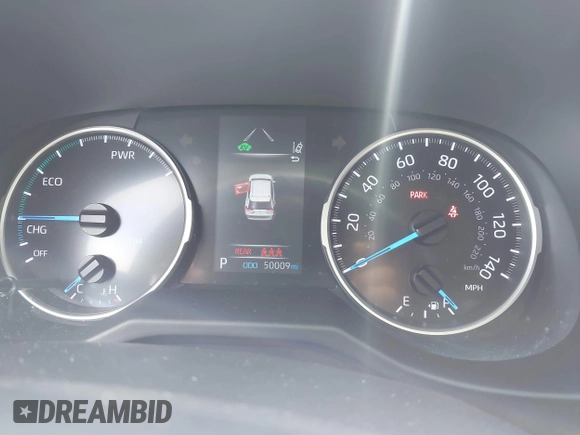 2021 Toyota RAV4 Hybrid XLE with VIN 2T3RWRFV6MW114082, listed as a IAAI auction lot 42038315 with 50,009 mi miles. Bid and sale history available at carsss.com. Image 7.