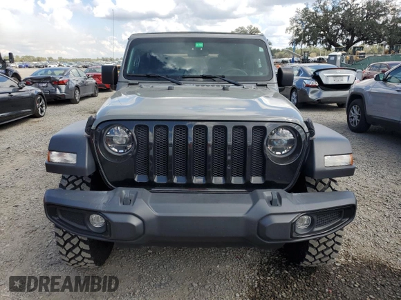 2022 Jeep Wrangler Sport S with VIN 1C4GJXAG2NW195751, listed as a Copart auction lot 44842615 with 42,289 mi miles and Salvage title. Bid and sale history available at DreamBid. Image 5.