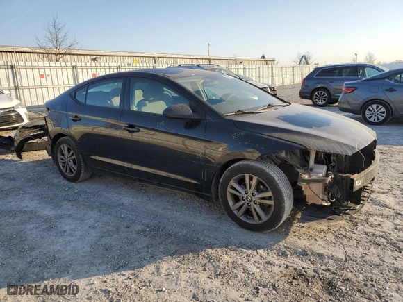 2018 Hyundai Elantra SEL with VIN 5NPD84LF5JH221471, listed as a Copart auction lot 48851105 with 99,284 mi miles and Salvage Title. Bid and sale history available at carsss.com. Image 4.