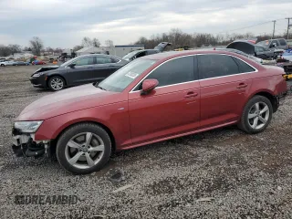 2019 Audi A4 Premium with VIN WAUDNAF42KN019767, listed as a Copart auction lot 47008305 with 93,940 mi miles and Salvage Title. Bid and sale history available at carsss.com. Image 1.