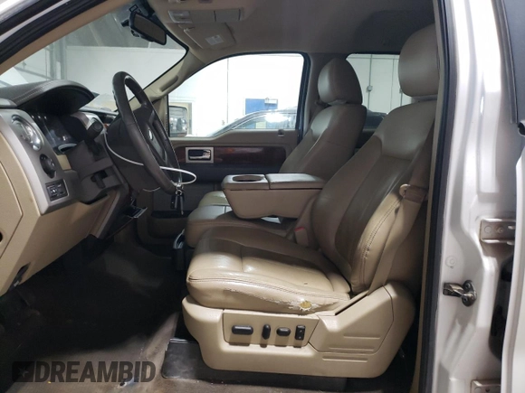 2010 Ford F-150 XL with VIN 1FTFW1EV9AKE32191, listed as a Copart auction lot 56779905 with 193,437 mi miles and Clean title. Bid and sale history available at DreamBid. Image 7.
