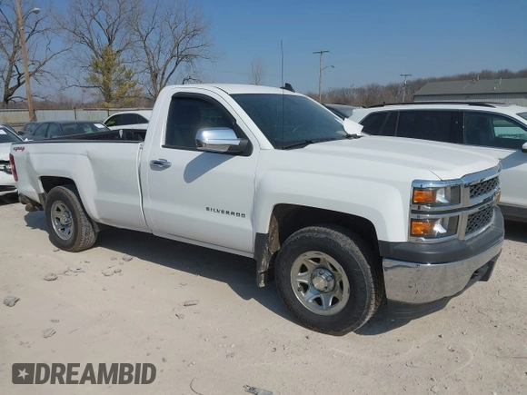 2015 Chevrolet Silverado 1500 Work Truck with VIN 1GCNKPEC6FZ240489, listed as a IAAI auction lot 41785221 with 113,599 mi miles. Bid and sale history available at carsss.com. Image 1.
