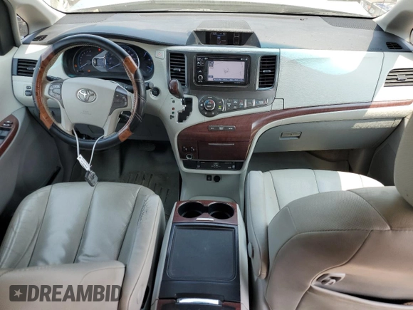 2013 Toyota Sienna XLE with VIN 5TDDK3DC2DS056770, listed as a Copart auction lot 59662405 with 204,266 mi miles and Salvage title. Bid and sale history available at DreamBid. Image 8.