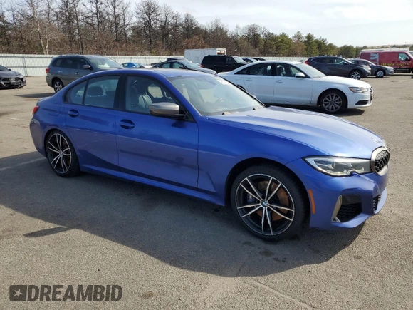 2020 BMW 3 Series M340i xDrive with VIN WBA5U9C00LFH68766, listed as a Copart auction lot 49077125 with 56,730 mi miles and Salvage Title. Bid and sale history available at DreamBid. Image 4.