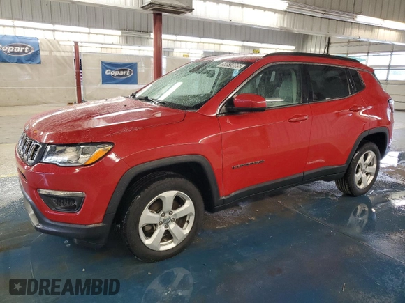 2019 Jeep Compass Latitude z VIN 3C4NJDBB9KT772804, wystawiony jako Copart lot #58519895 z przebiegiem 145 266 mil mil oraz Czysty tytuł • Clean title. Historia ofert i sprzedaży dostępna na DreamBid. Obrazek 1.