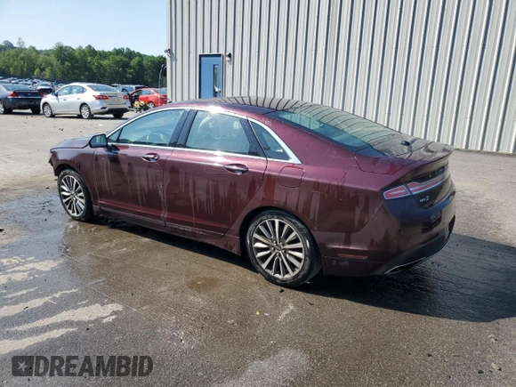 2017 Lincoln MKZ Select with VIN 3LN6L5D94HR619750, listed as a Copart auction lot 59102685 with 134,599 mi miles and Salvage title. Bid and sale history available at DreamBid. Image 2.