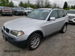 2004 BMW X3 2.5i with VIN WBXPA73464WB23488, listed as a Copart auction lot 54877915 with 136,927 mi miles and Clean Title. Bid and sale history available at DreamBid. Image 1.