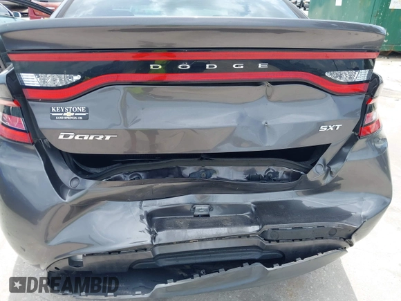 2015 Dodge Dart SXT with VIN 1C3CDFBB1FD420472, listed as a IAAI auction lot 42691640 with 107,560 mi miles and . Bid and sale history available at DreamBid. Image 6.