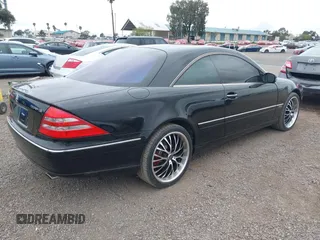 2002 Mercedes-Benz CL with VIN WDBPJ78J52A025991, listed as a IAAI auction lot 42067195 with 47,883 mi miles. Bid and sale history available at carsss.com. Image 4.