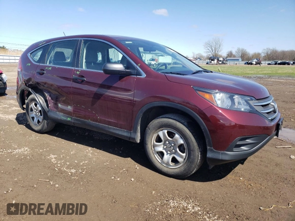 2014 Honda CR-V LX with VIN 5J6RM4H31EL061021, listed as a Copart auction lot 51523585 with 32,600 mi miles and Salvage Title. Bid and sale history available at DreamBid. Image 4.