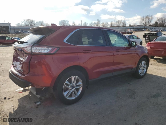 2017 Ford Edge SEL with VIN 2FMPK3J93HBB04284, listed as a Copart auction lot 87476024 with 66,472 mi miles and Salvage Title. Bid and sale history available at carsss.com. Image 3.