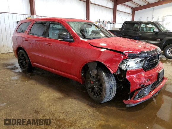 2015 Dodge Durango R/T z VIN 1C4SDJCT3FC908314, wystawiony jako Copart lot #60619515 z przebiegiem 105 023 mil mil oraz Szkoda całkowita • Salvage title. Historia ofert i sprzedaży dostępna na DreamBid. Obrazek 4.