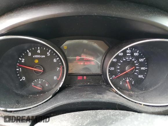 2017 Kia Sedona LX with VIN KNDMB5C16H6226582, listed as a Copart auction lot 47476845 with 163,479 mi miles and Salvage Title. Bid and sale history available at carsss.com. Image 9.