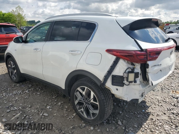 2020 Kia Sportage EX with VIN KNDPNCAC5L7833623, listed as a Copart auction lot 56111115 with 81,212 mi miles and Salvage title. Bid and sale history available at DreamBid. Image 2.