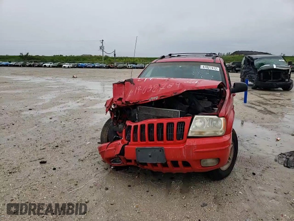 1999 Jeep Grand Cherokee Limited with VIN 1J4G268S8XC758964, listed as a Copart auction lot 71442794 with 321,284 mi miles and Non repairable. Bid and sale history available at DreamBid. Image 11.