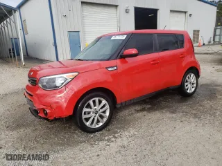 2018 Kia Soul + with VIN KNDJP3A53J7580123, listed as a Copart auction lot 46279725 with 96,935 mi miles and Salvage Title. Bid and sale history available at carsss.com. Image 1.