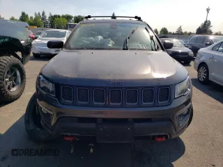 2018 Jeep Compass Trailhawk with VIN 3C4NJDDB8JT307863, listed as a Copart auction lot 66038444 with 46,514 mi miles and Salvage Title. Bid and sale history available at carsss.com. Image 5.