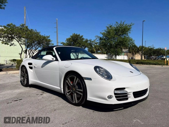 2010 Porsche 911 Turbo with VIN WP0CD2A91AS773141, listed as a Copart auction lot 54437475 with 7,522 mi miles and Salvage Title. Bid and sale history available at carsss.com. Image 1.