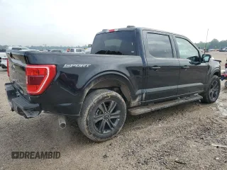 2023 Ford F-150 XL with VIN 1FTEW1C59PFC27499, listed as a Copart auction lot 54453255 with 58,554 mi miles and Salvage title. Bid and sale history available at DreamBid. Image 3.