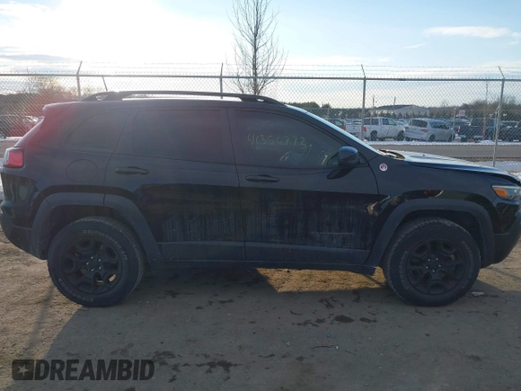 2022 Jeep Cherokee Trailhawk with VIN 1C4PJMBX7ND508267, listed as a IAAI auction lot 41356773 with 74,019 mi miles. Bid and sale history available at carsss.com. Image 13.