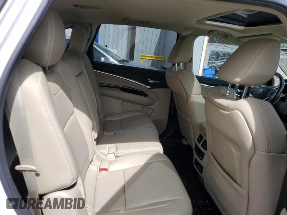 2017 Acura MDX w/Technology Pkg with VIN 5FRYD4H54HB019127, listed as a Copart auction lot 49433905 with 130,104 mi miles and Salvage Title. Bid and sale history available at carsss.com. Image 10.