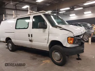 2005 Ford Econoline Cargo with VIN 1FTSS34L95HB33843, listed as a IAAI auction lot 42200399 with 355,458 mi miles and . Bid and sale history available at DreamBid. Image 1.