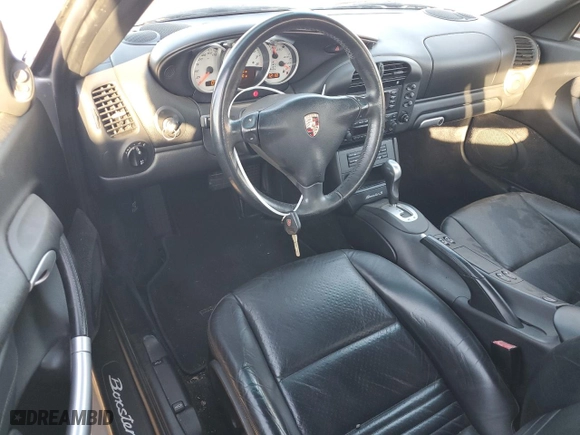 2003 Porsche Boxster S with VIN WP0CB29843U662463, listed as a Copart auction lot 78139614 with 102,109 mi miles and Salvage Title. Bid and sale history available at carsss.com. Image 8.