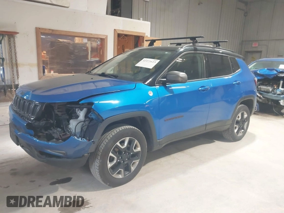 2018 Jeep Compass Trailhawk with VIN 3C4NJDDB3JT234529, listed as a IAAI auction lot 41973123 with 173,559 mi miles and . Bid and sale history available at DreamBid. Image 21.