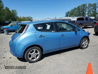 2011 Nissan LEAF SL-e with VIN JN1AZ0CPXBT009490, listed as a Copart auction lot 55846965 with 52,319 mi miles and Salvage Title. Bid and sale history available at DreamBid. Image 3.
