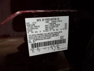 2020 Ford Edge SEL with VIN 2FMPK4J95LBA32857, listed as a Copart auction lot 49662475 with 65,245 mi miles and Non Repairable. Bid and sale history available at carsss.com. Image 14.