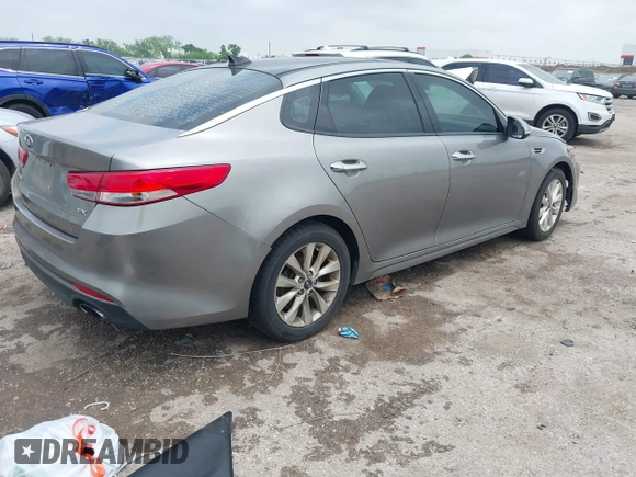 2017 Kia Optima EX with VIN 5XXGU4L35HG121651, listed as a IAAI auction lot 42155324 with 204,302 mi miles and . Bid and sale history available at DreamBid. Image 4.