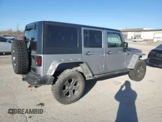 2018 Jeep Wrangler JK Unlimited Rubicon with VIN 1C4BJWFG2JL822814, listed as a Copart auction lot 81669734 with 71,040 mi miles and Salvage Title. Bid and sale history available at carsss.com. Image 3.