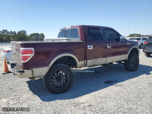 2010 Ford F-150 XL with VIN 1FTFW1EV9AKE13043, listed as a Copart auction lot 50417195 with 181,884 mi miles and Salvage Title. Bid and sale history available at carsss.com. Image 3.