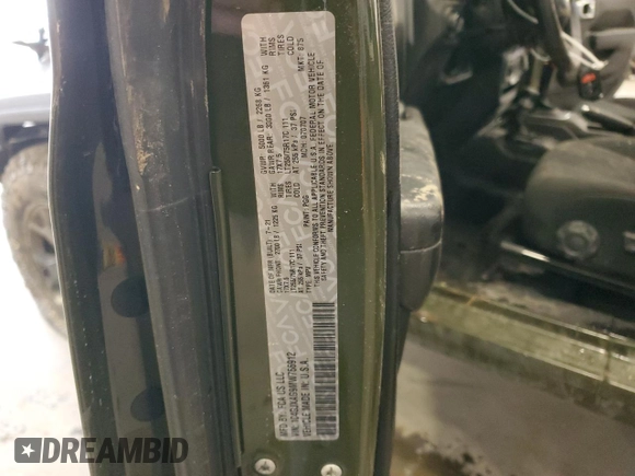 2021 Jeep Wrangler Willys z VIN 1C4GJXAG9MW766912, wystawiony jako Copart lot #52602135 z przebiegiem 35 850 mil mil oraz Szkoda całkowita • Salvage title. Historia ofert i sprzedaży dostępna na DreamBid. Obrazek 16.