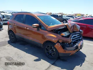 2018 Ford EcoSport SE z VIN MAJ3P1TE2JC249248, wystawiony jako IAAI lot #42145009 z przebiegiem 71 420 mil mil oraz . Historia ofert i sprzedaży dostępna na DreamBid. Obrazek 1.